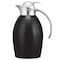 Service Ideas Nicollet Series Push Button Stainless Vacuum Insulated Carafe, 33.8 Ounce, Black Onyx NIC10BSPBBX - alternate 1